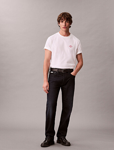 Erkek Standard Straight Gothic Jean Pantolon
