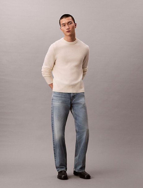 Erkek 90S Straight Vintage Jean Pantolon