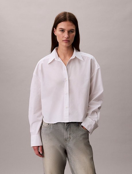 Kadın Crisp Poplin Oversize Gömlek