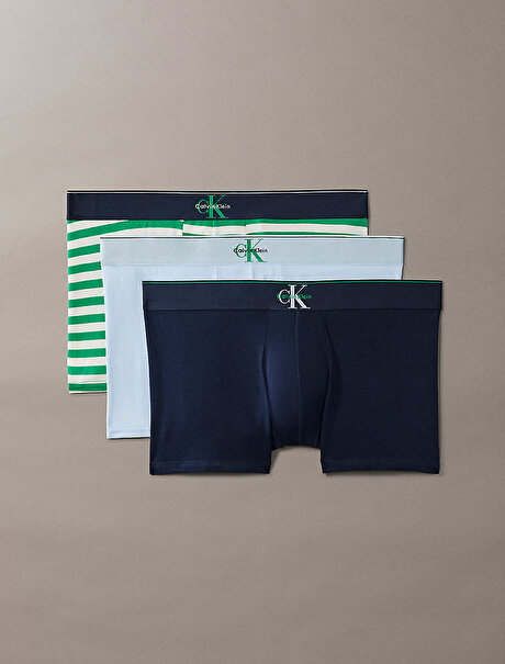 Erkek 3'lü Paket Trunk Boxer Seti