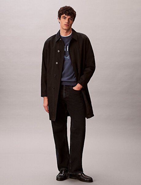 Erkek 90s Straight Blue Jean Pantolon