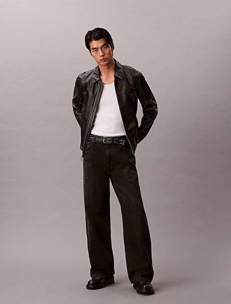 Erkek Baggy Avery Black Jean Pantolon