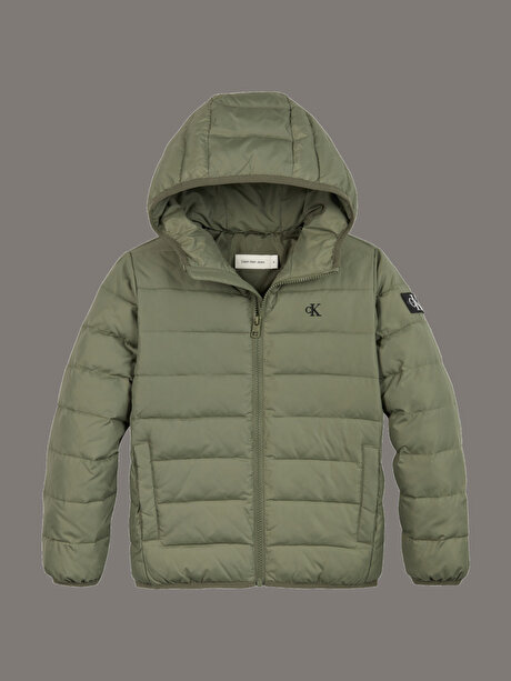 Erkek Çocuk Logo Light Puffer Mont