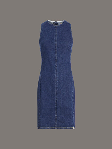 Kadın Mini Column Denim Elbise