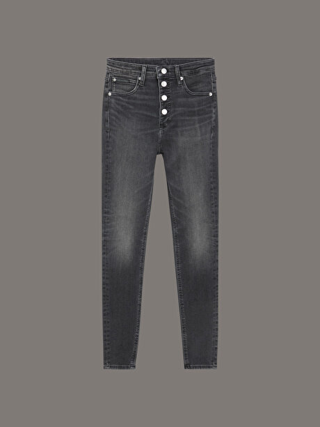 Kadın High Rise Super Skinny Jean Pantolon