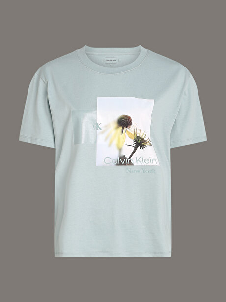 Kadın Flower Graphic Relax T-shirt