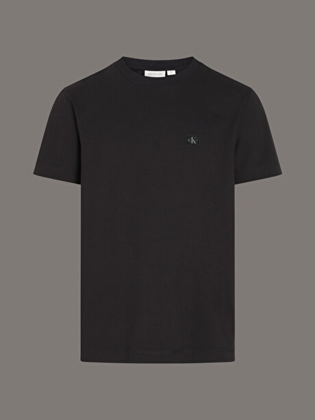 Erkek Woven Label Regular T-shirt