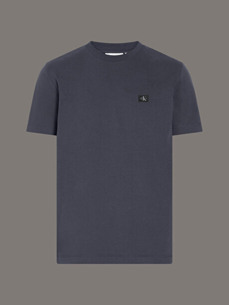 Erkek Woven Label Regular T-shirt