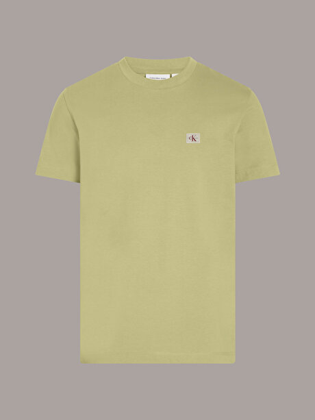 Erkek Woven Label Regular T-shirt