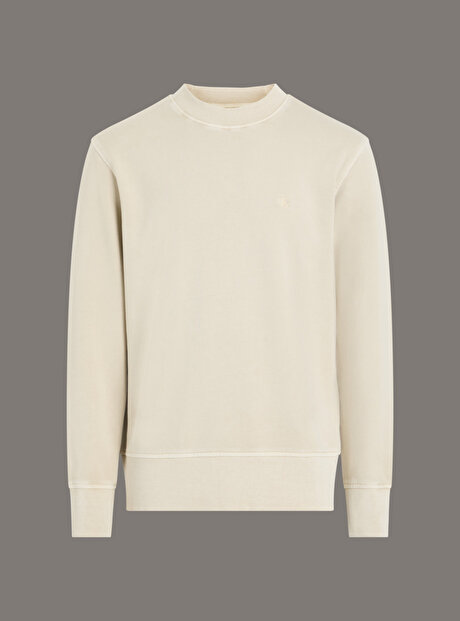 Erkek Bold Washed Applique Sweatshirt
