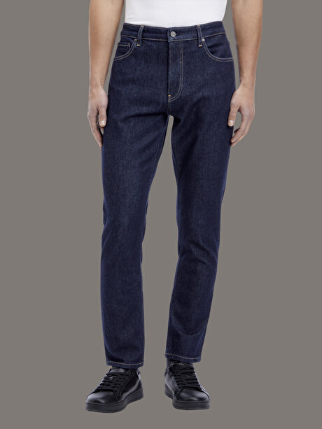 Erkek Tapered Fit Rinse Jean Pantolon