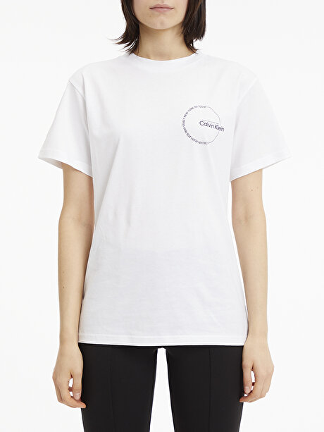 Kadın Circle Print T-Shirt