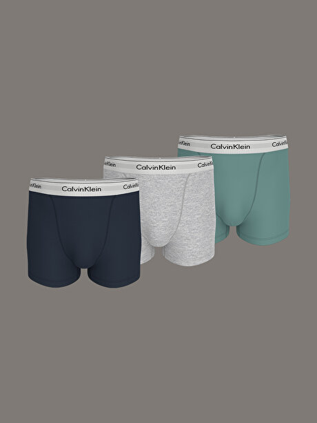 Erkek 3'lü Paket Relxed Dart Trunk Boxer Seti