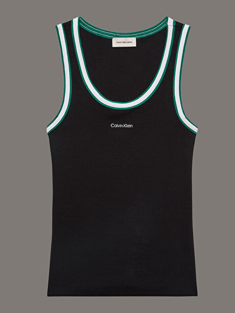 Kadın Color Block Cotton Tank Top