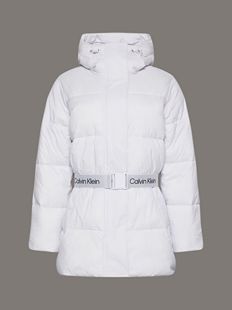 Kadın Belted Midweight Puffer Mont