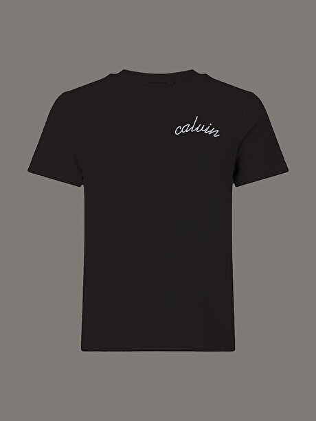 Kadın Calvin Line Embroidery T-shirt