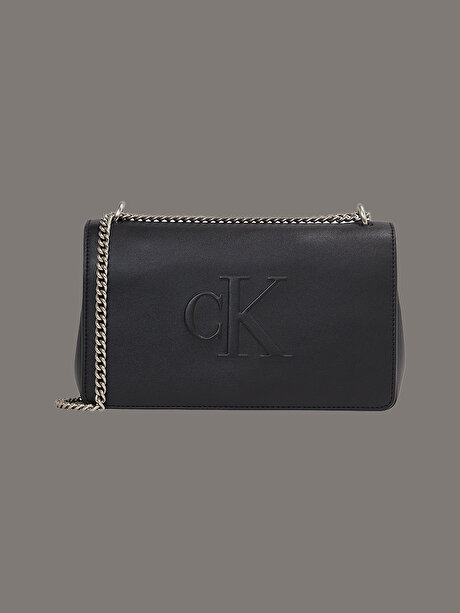 Kadın Sculpted Flap Omuz Çantası