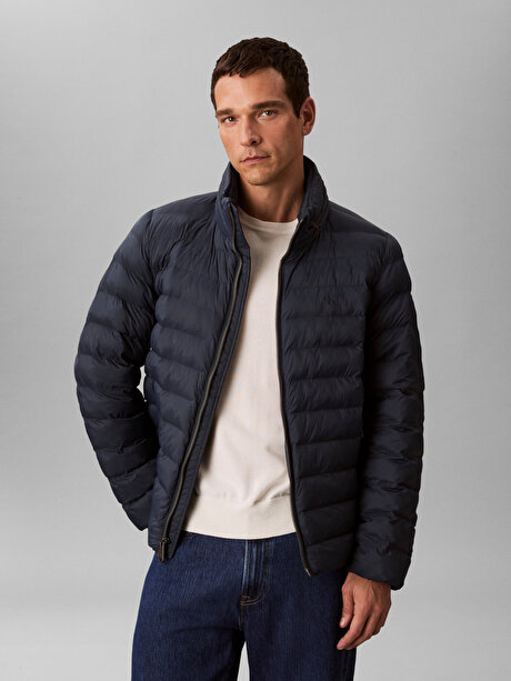 Erkek Naylon Hooded Mont