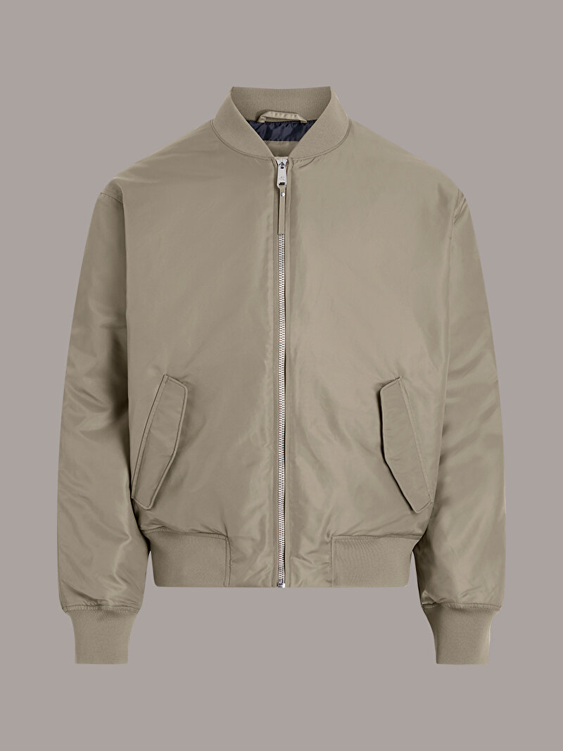 Calvin Klein Bej Renkli Erkek Padded Hero Bomber Ceket