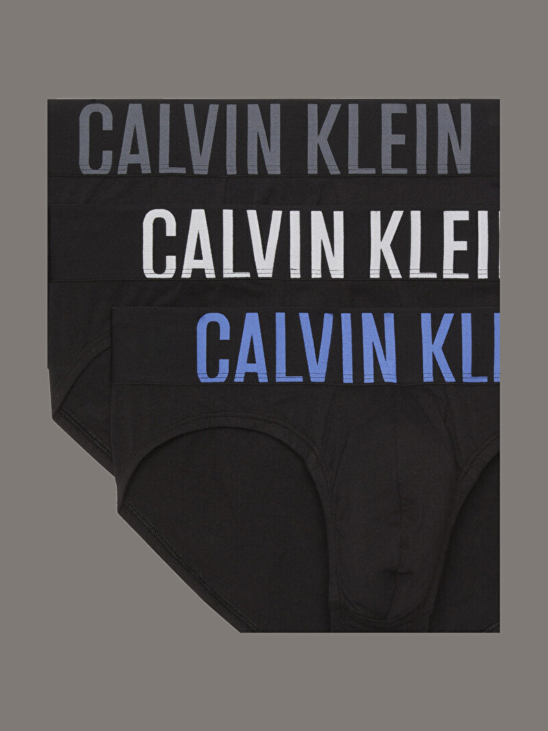 Calvin Klein Siyah Renkli Erkek 3'lü Paket Hip Brief Slip Seti