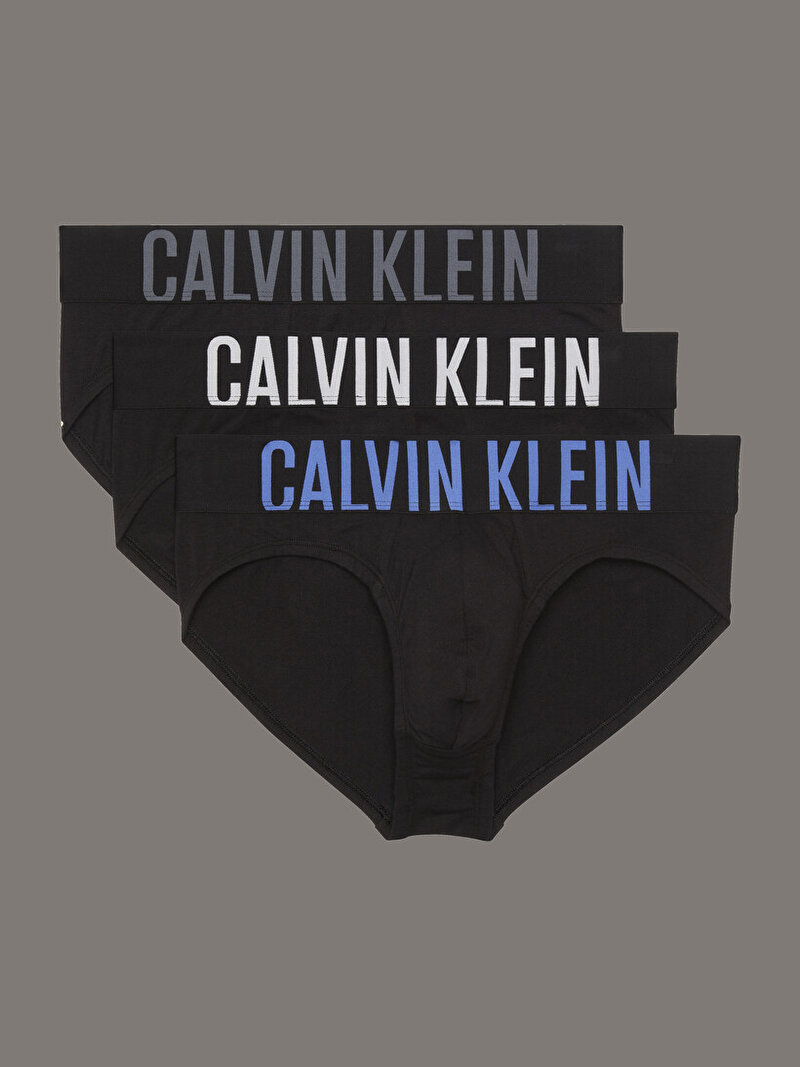 Calvin Klein Siyah Renkli Erkek 3'lü Paket Hip Brief Slip Seti