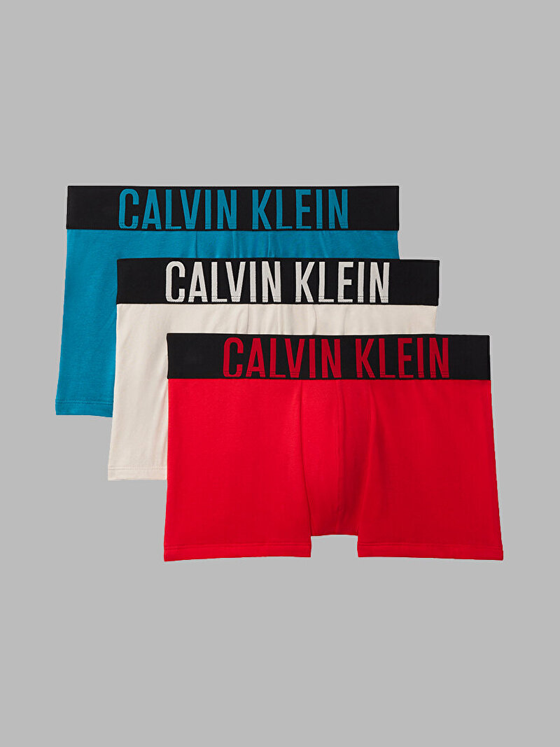 Calvin Klein Çok renkli Renkli Erkek 3'lü Paket Trunk Boxer Seti