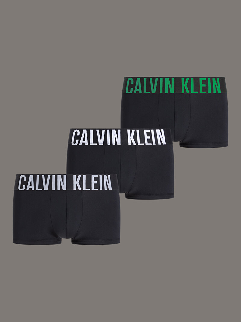Calvin Klein Siyah Renkli Erkek 3'lü Paket Low Rise Trunk Boxer Seti