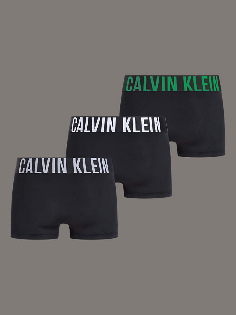 Calvin Klein Siyah Renkli Erkek 3'lü Paket Low Rise Trunk Boxer Seti