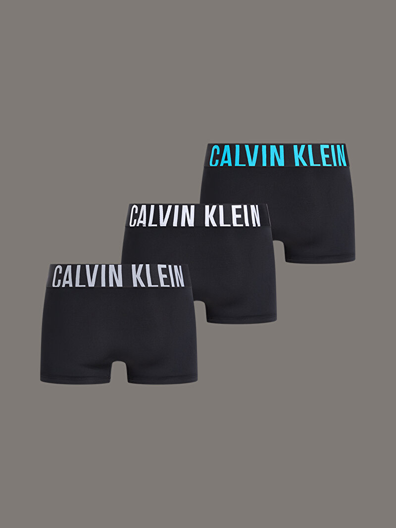 Calvin Klein Siyah Renkli Erkek 3'lü Paket Low Rise Trunk Boxer Seti