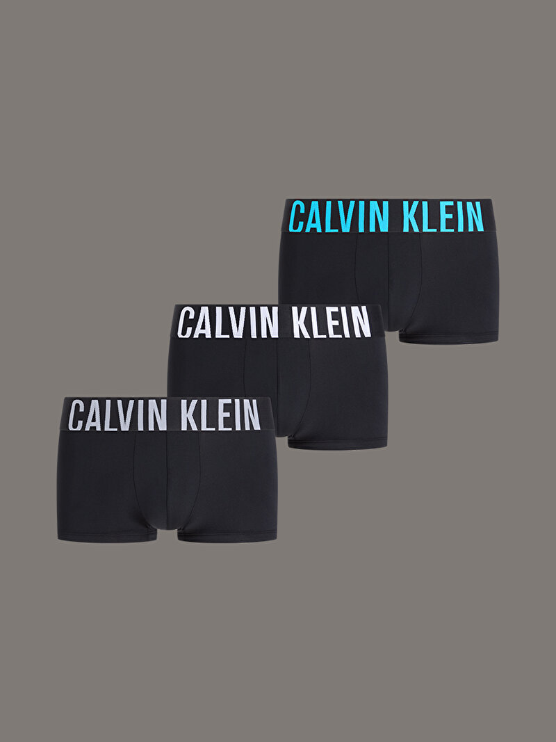 Calvin Klein Siyah Renkli Erkek 3'lü Paket Low Rise Trunk Boxer Seti