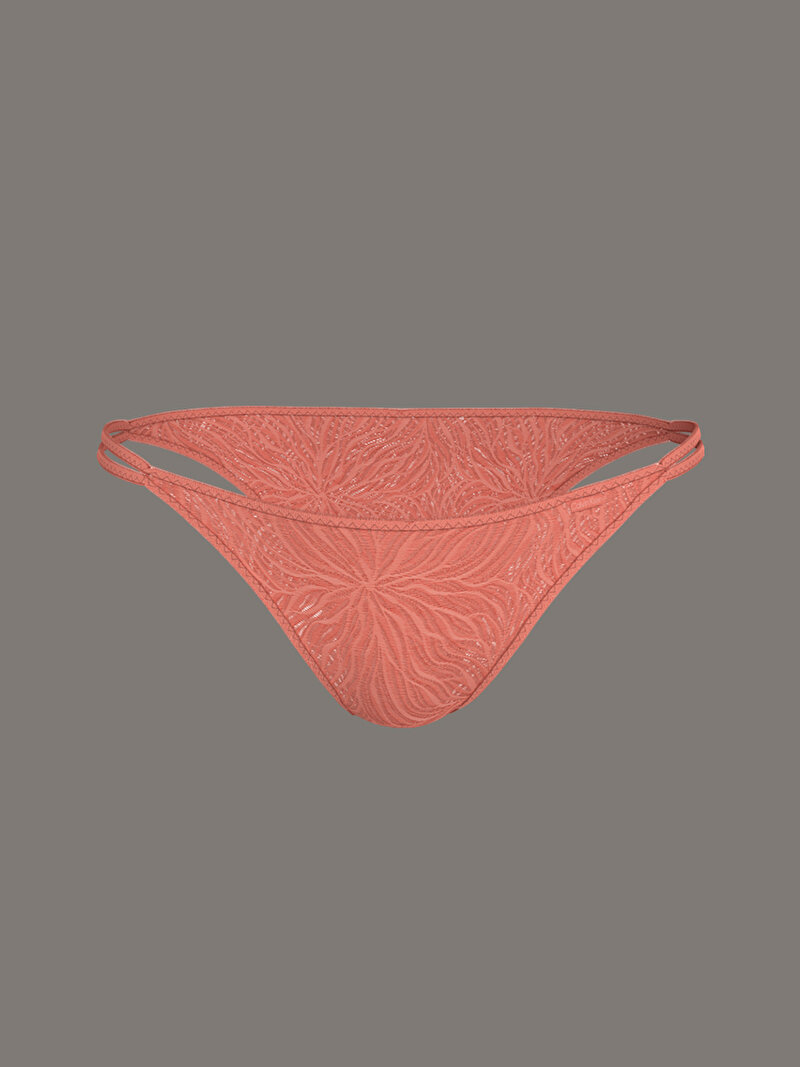 Calvin Klein Pembe Renkli Kadın High Leg Tanga