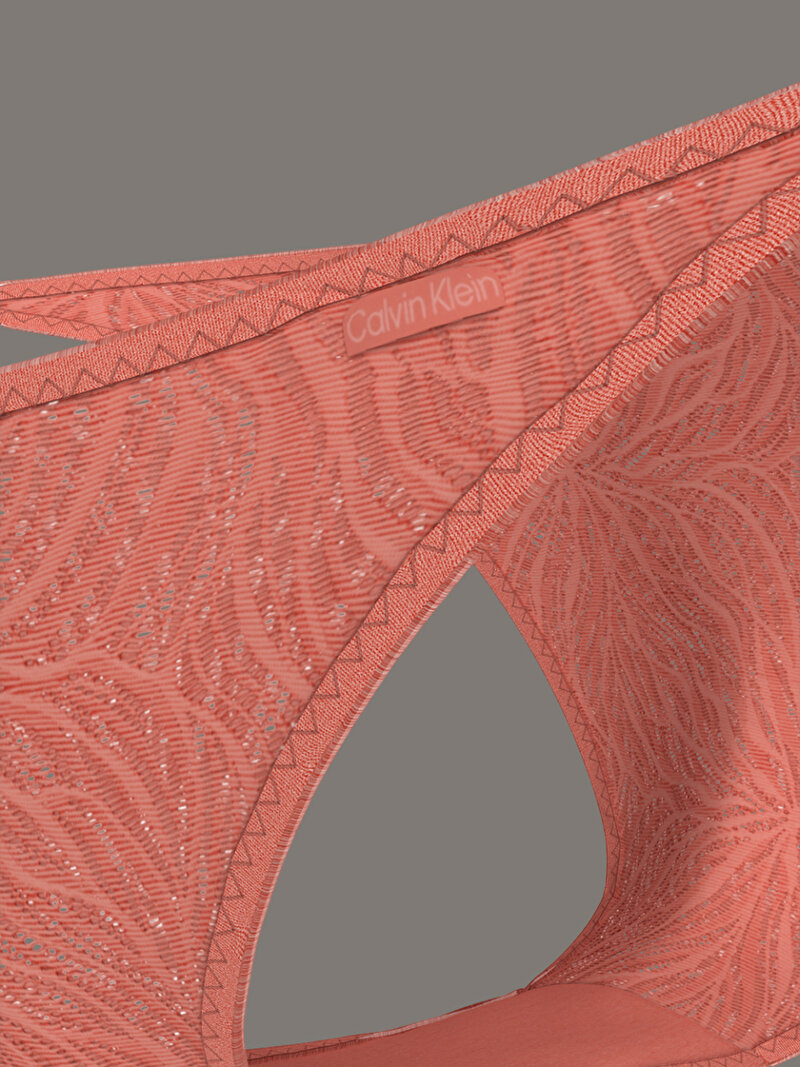 Calvin Klein Pembe Renkli Kadın High Leg Tanga