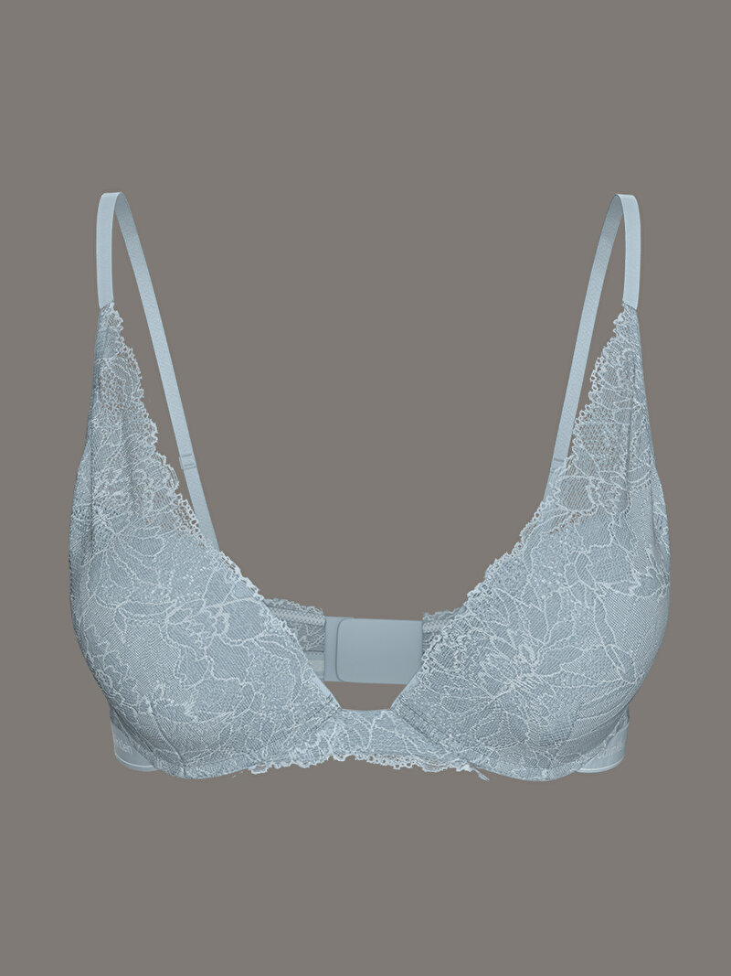 Calvin Klein Mavi Renkli Kadın Lightly Lined Plunge Sütyen