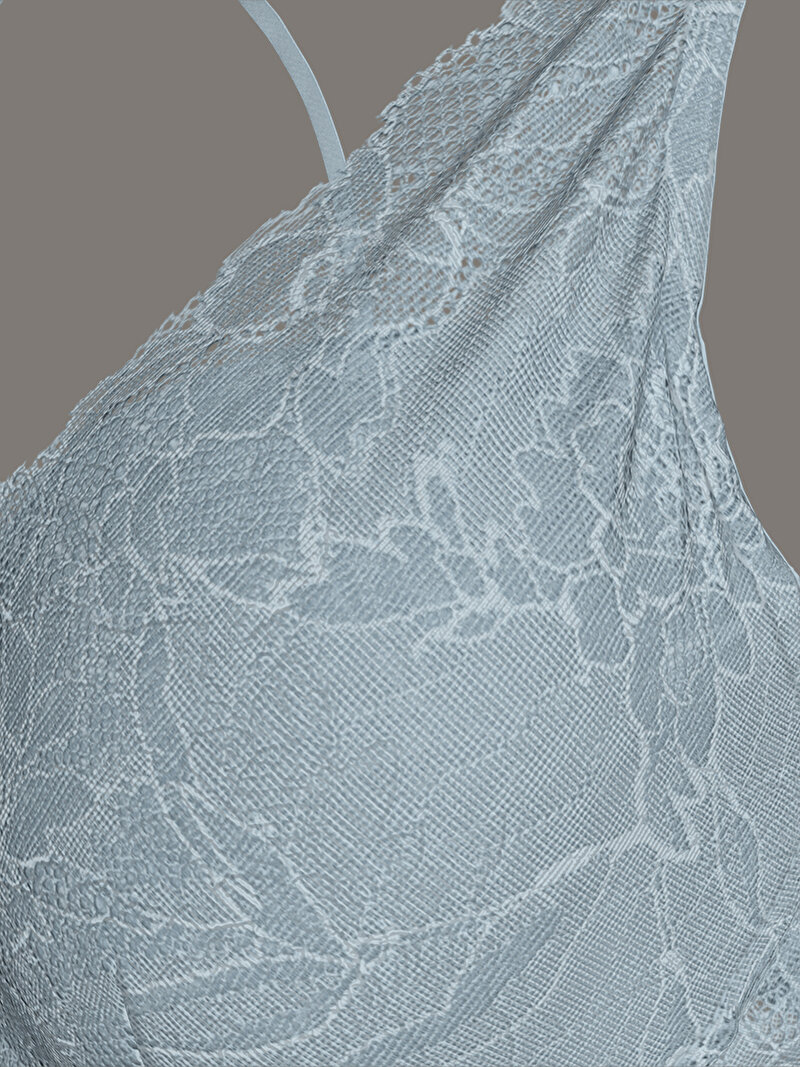 Calvin Klein Mavi Renkli Kadın Lightly Lined Plunge Sütyen