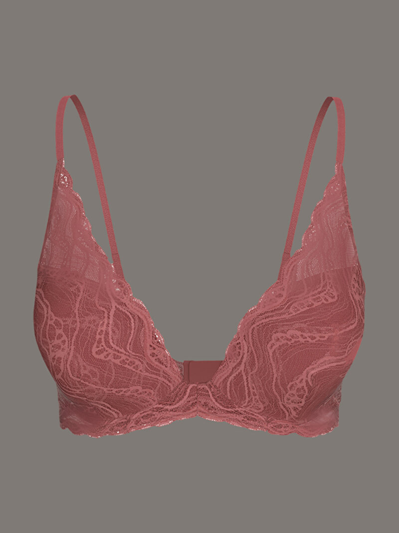 Calvin Klein Pembe Renkli Kadın Lightly Lined Plunge Sütyen