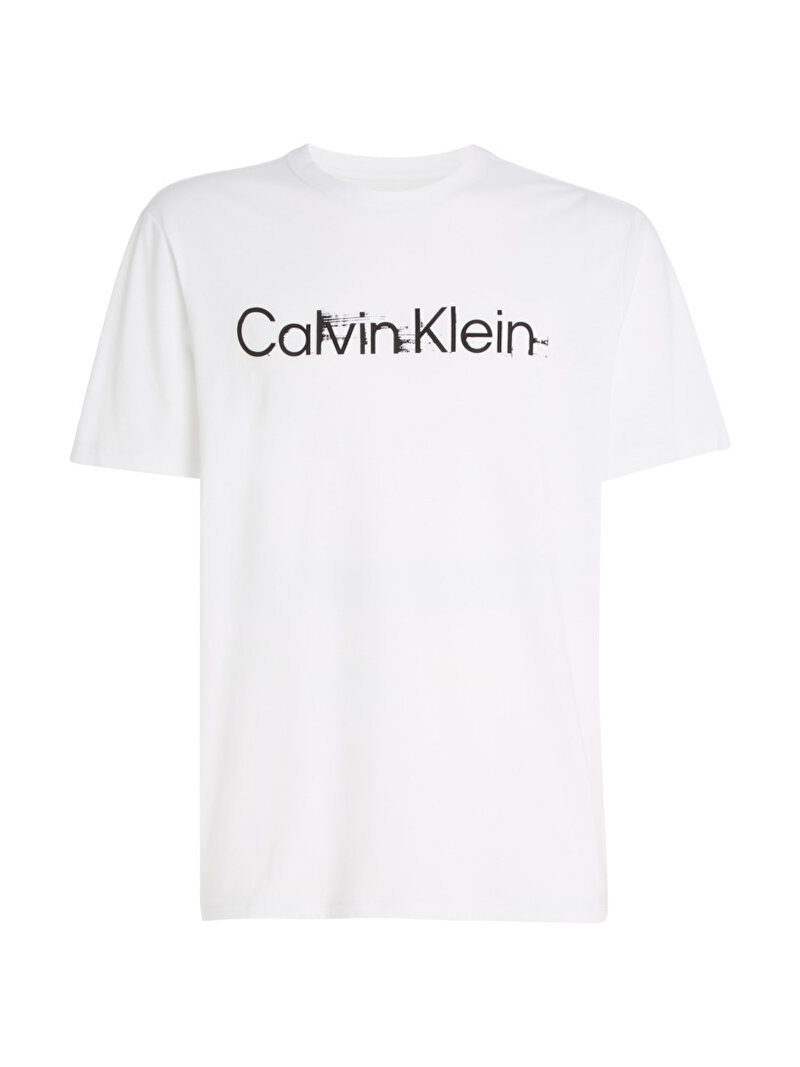 Calvin Klein Beyaz Renkli Erkek Performance T-Shirt