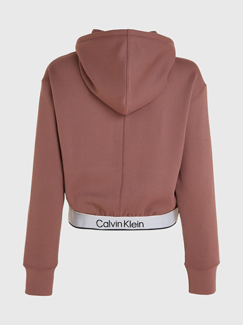 Calvin Klein Pembe Renkli Kadın Fermuarlı Sweatshirt