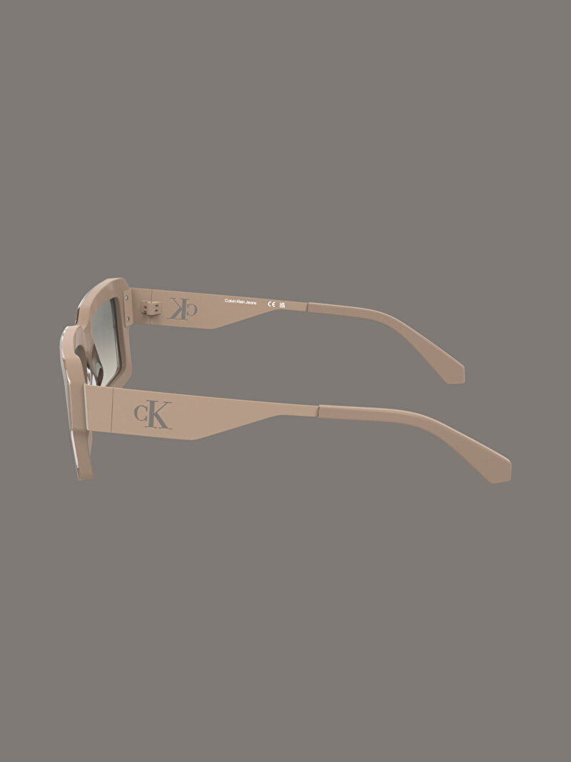 Calvin Klein Bej Renkli Unisex Modified Güneş Gözlüğü