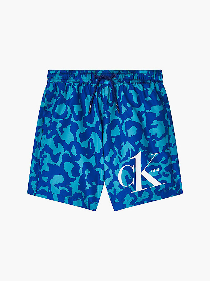 Calvin Klein Mavi Renkli Erkek Çocuk Deniz Şortu - Ck One