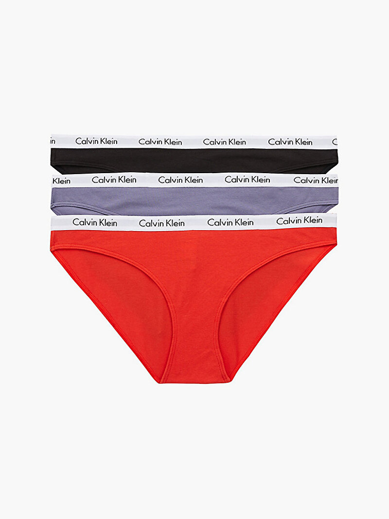 Calvin Klein Çok renkli Renkli Kadın 3’Lü Paket Bikini Külot - Carousel