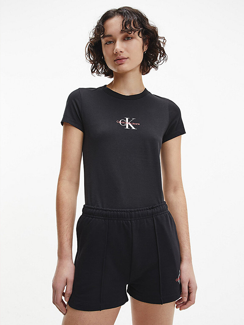 Kadın Organik Pamuklu Monogramli T-Shirt