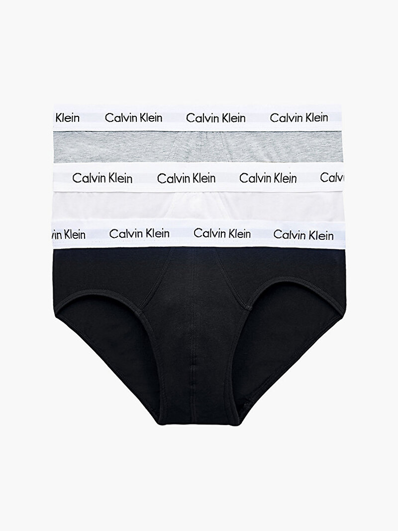 Calvin Klein Çok renkli Renkli Erkek 3’Lü Külot Seti - Cotton Stretch