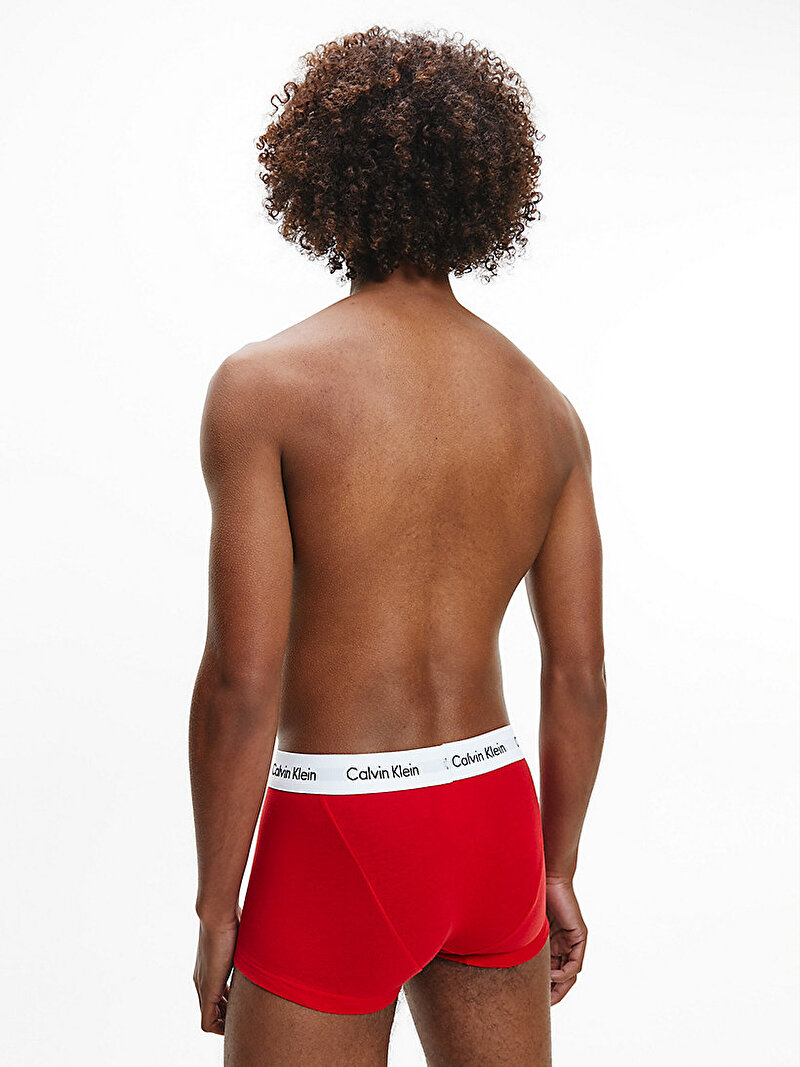 Calvin Klein Çok renkli Renkli Erkek 3’Lü Trunk Boxer Seti - Cotton Stretch