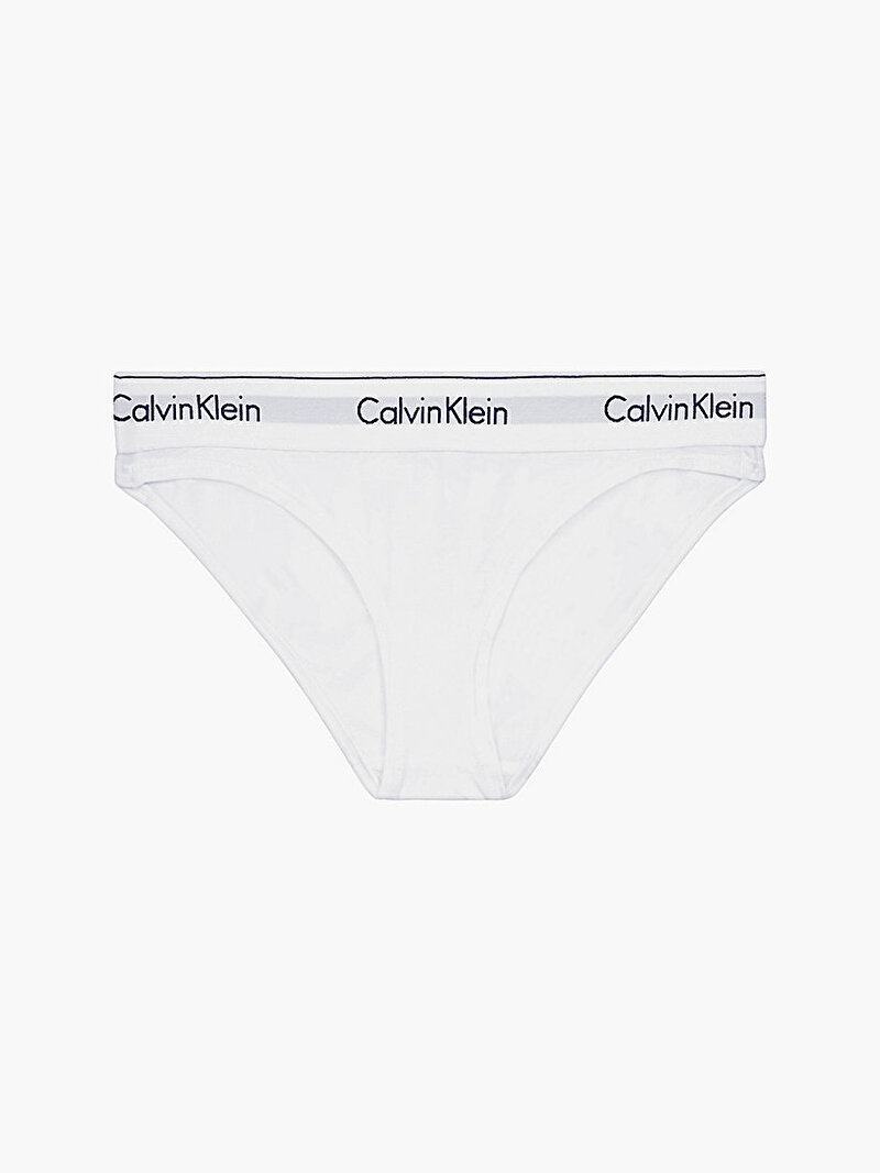 Calvin Klein Beyaz Renkli Kadın Bikini Külot - Modern Cotton