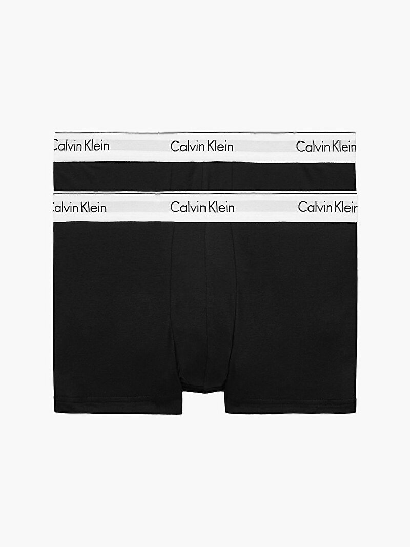 Calvin Klein Siyah Renkli Erkek 2’Li Paket Trunk Boxer - Modern Cotton