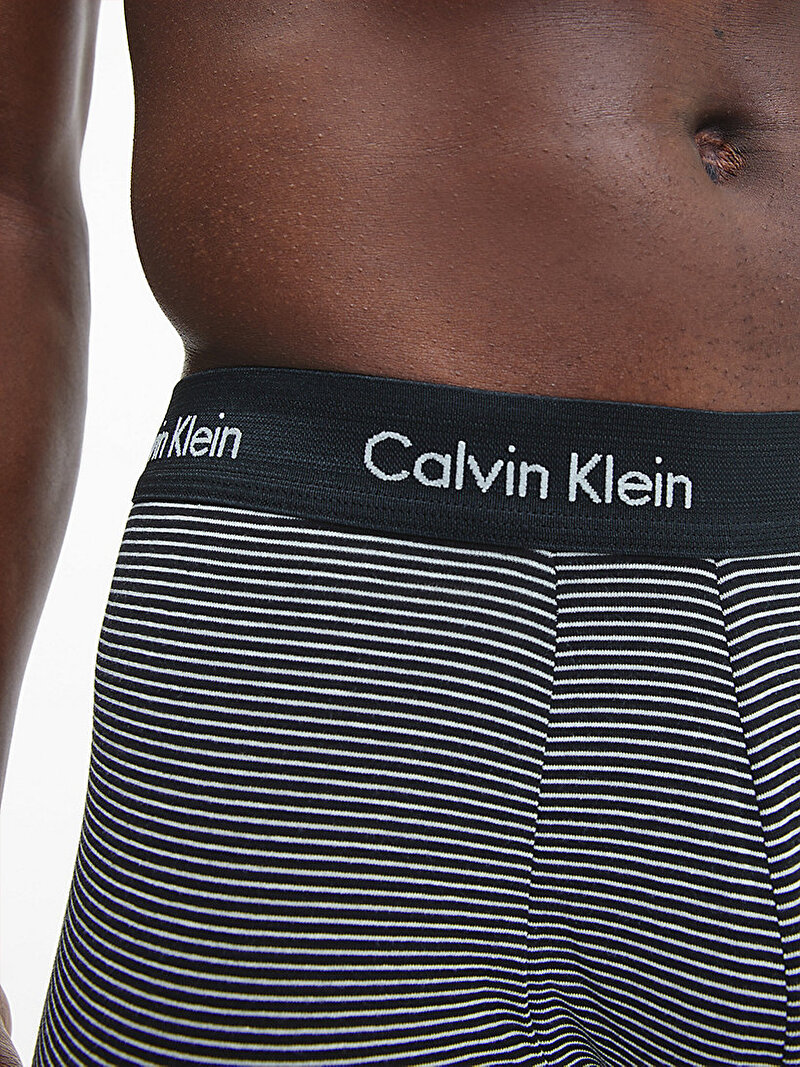 Calvin Klein Çok renkli Renkli Erkek 3’Lü Trunk Boxer Seti - Cotton Stretch