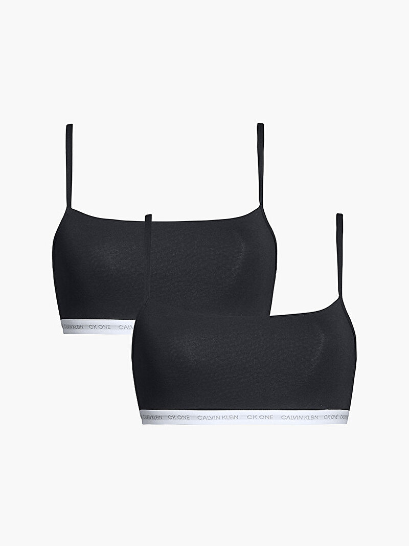 Calvin Klein Siyah Renkli Kadın Askılı Bralet – İkili Paket - Ck One