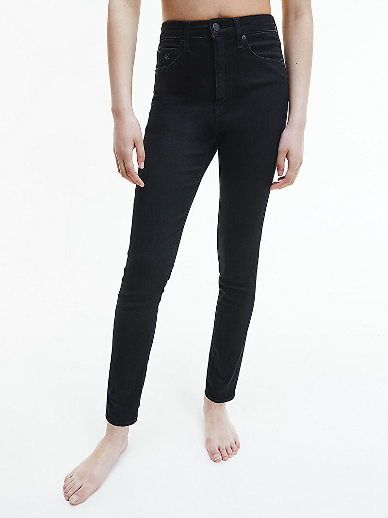 Calvin Klein Siyah Renkli Kadın Yüksek Belli Super Skinny Jean