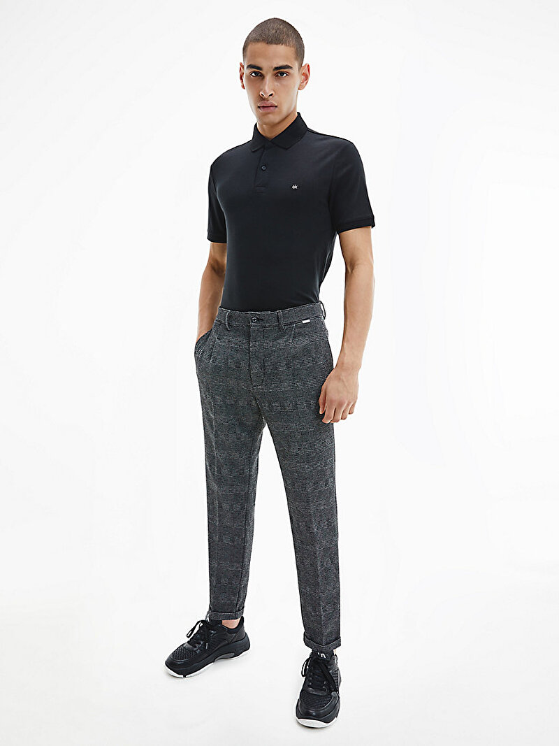 Calvin Klein Siyah Renkli Erkek Slim Fit Pamuklu Polo T-shirt