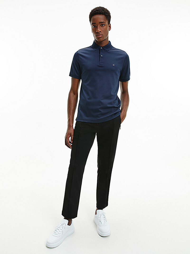Calvin Klein Lacivert Renkli Erkek Slim Fit Pamuklu Polo T-shirt